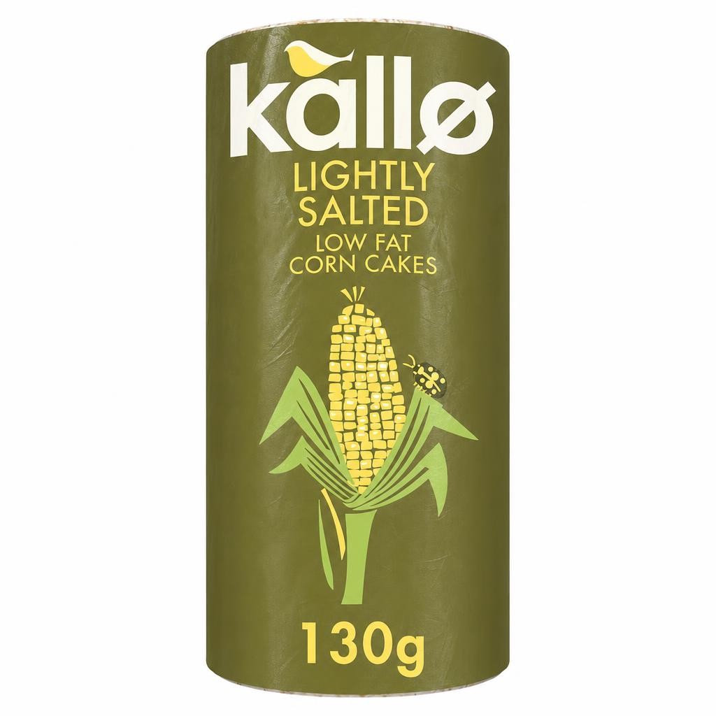 Kallo Lightly Salted Low Fat Corn Cakes 130g