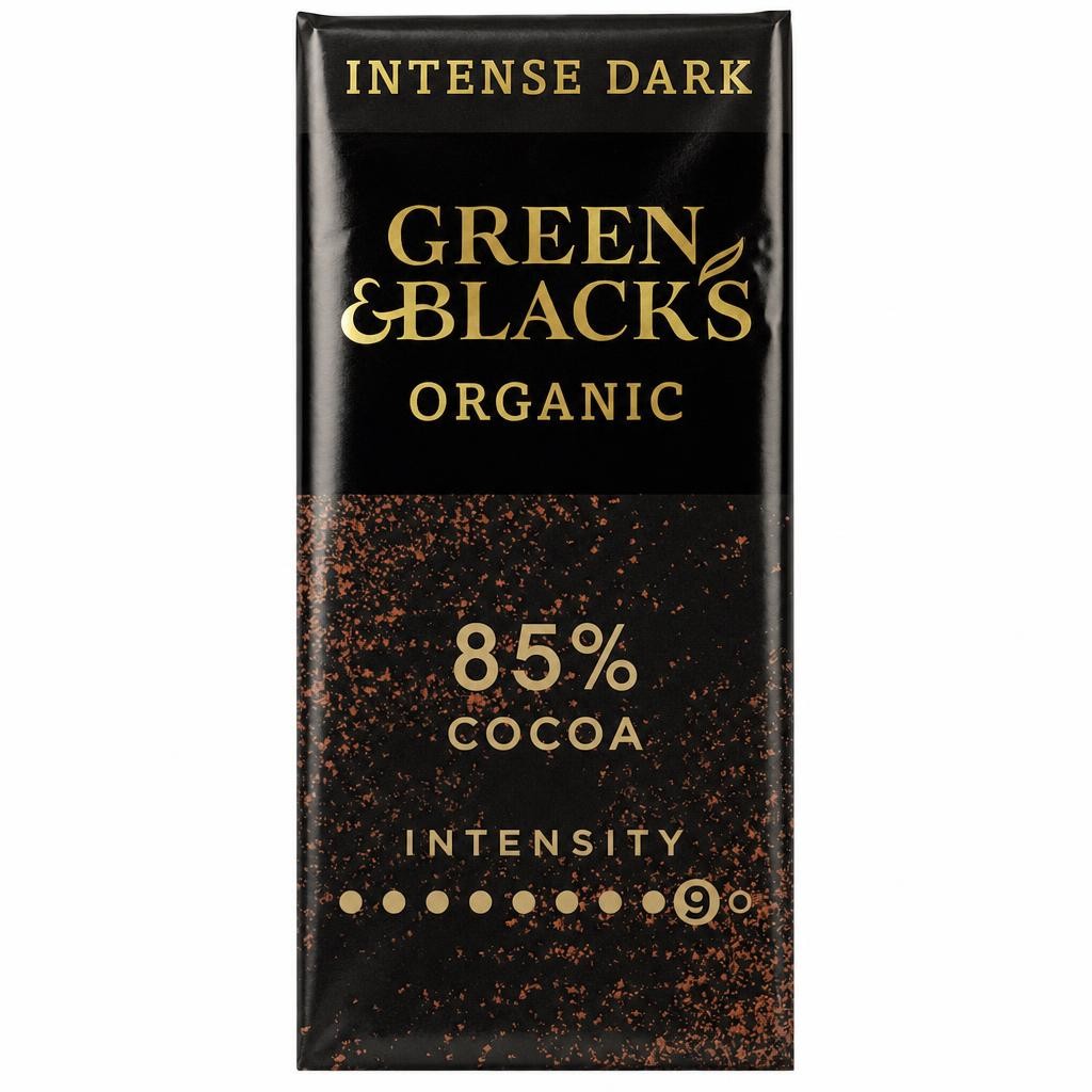 Green & Black's Organic 85% Dark Chocolate Bar 90g