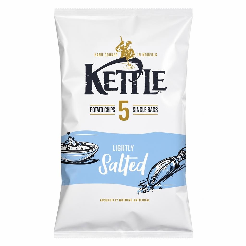 Kettle Lightly Salted Crisps 5 X 25G