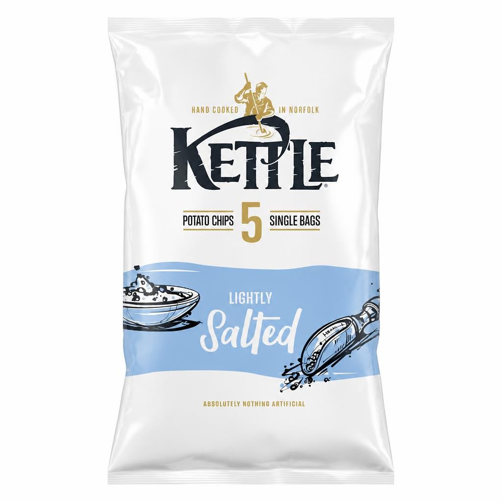 Kettle Lightly Salted Crisps 5 X 25G