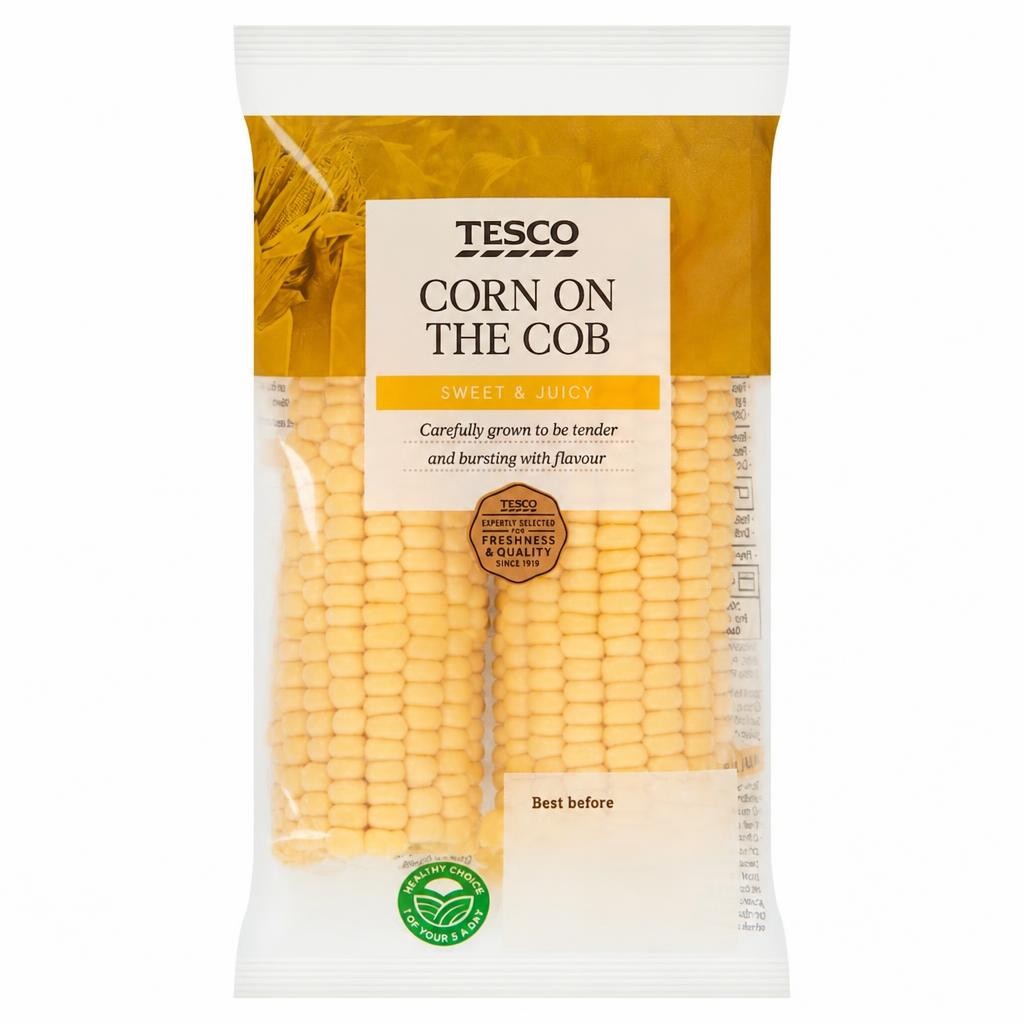 Tesco Corn On The Cob Twinpack