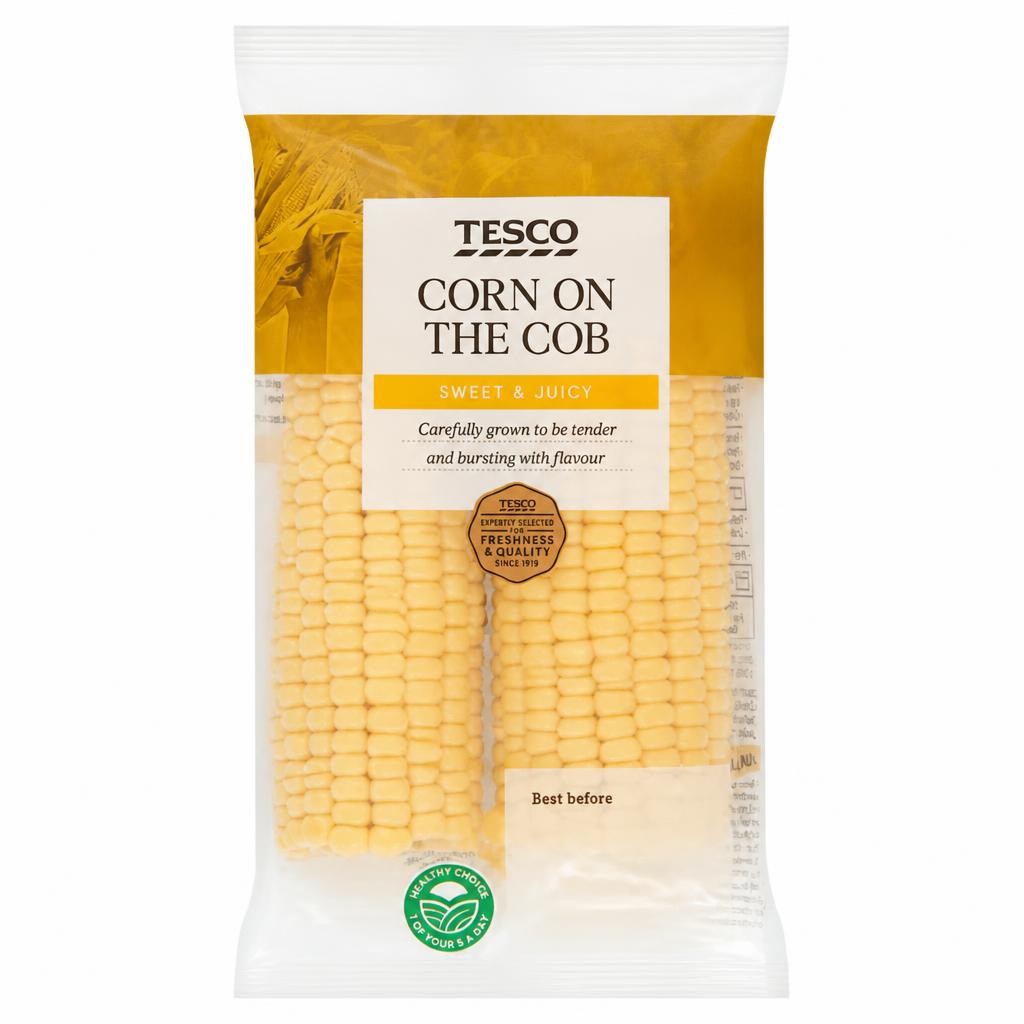 Tesco Corn On The Cob Twinpack