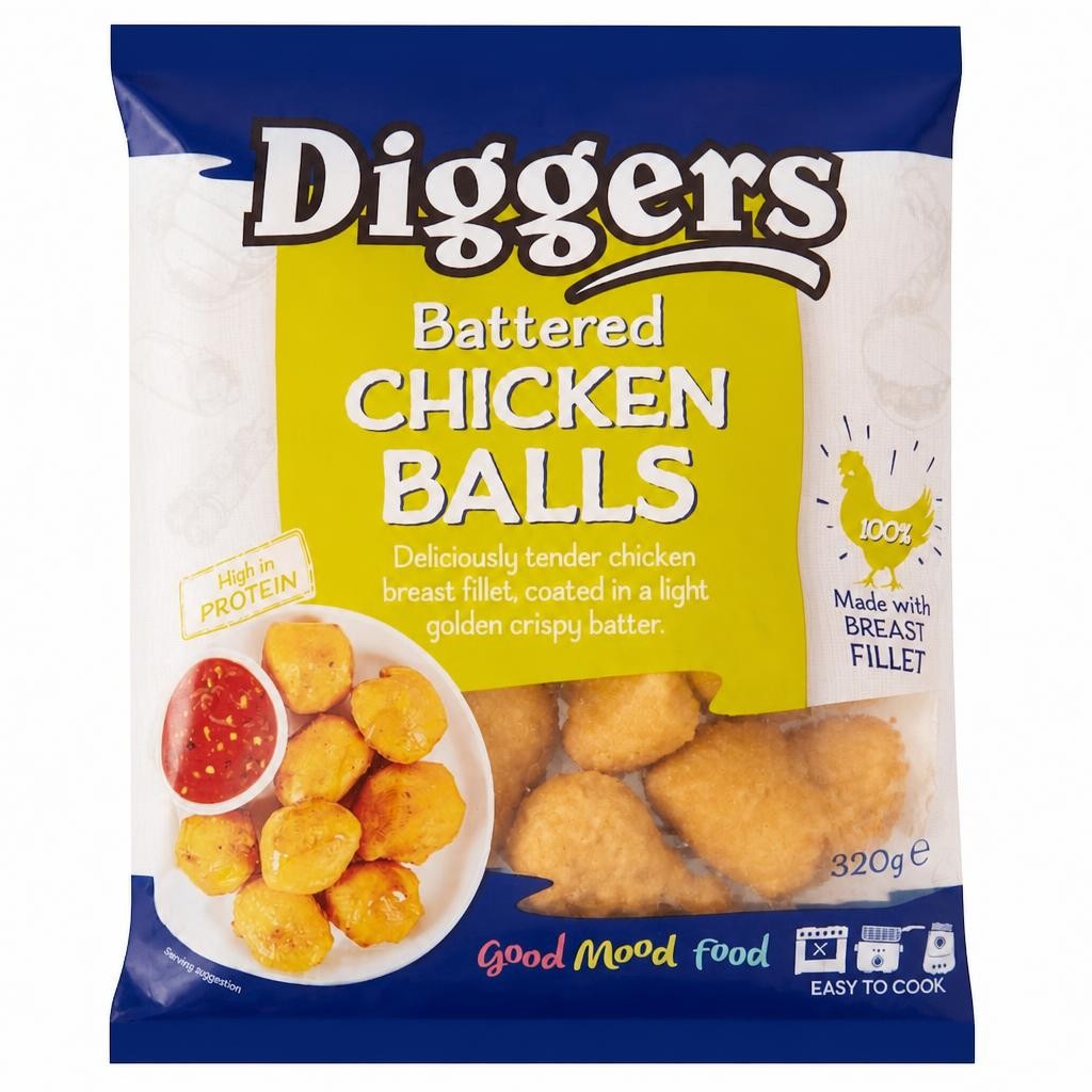 Diggers Batter Chicken Balls 320G