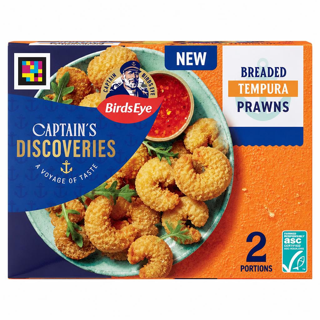 Birds Eye Captain's Discoveries Prawns in Breaded 250g