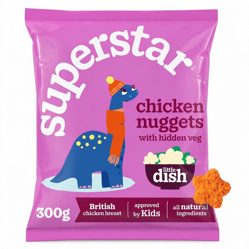 Little Dish Superstars Chicken Nuggets with Hidden Veg 300g