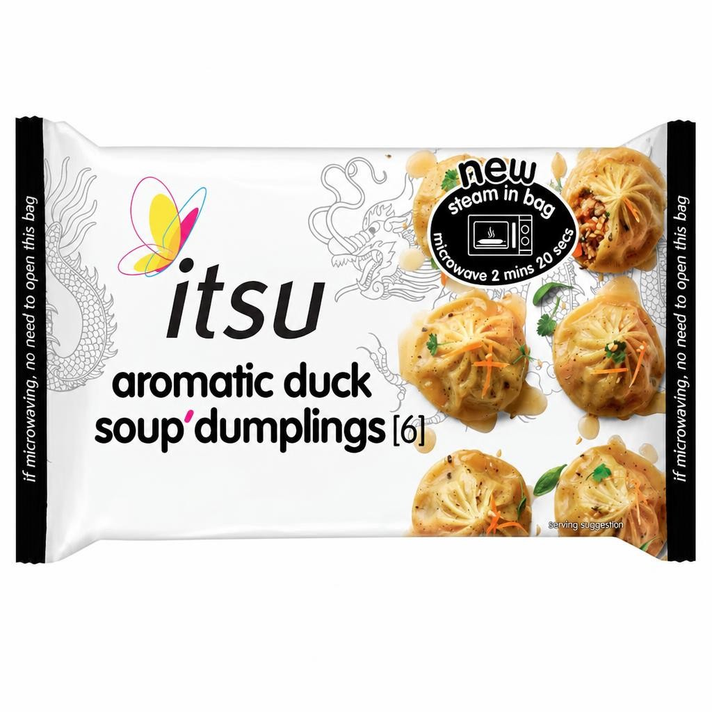 itsu aromatic duck soup dumplings 168g