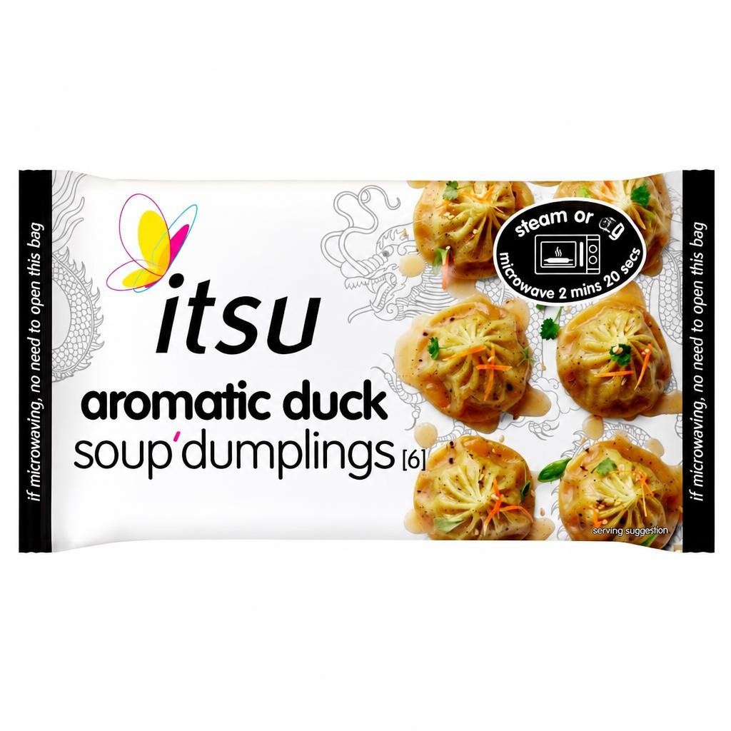 itsu 6 aromatic duck soup dumplings 168g