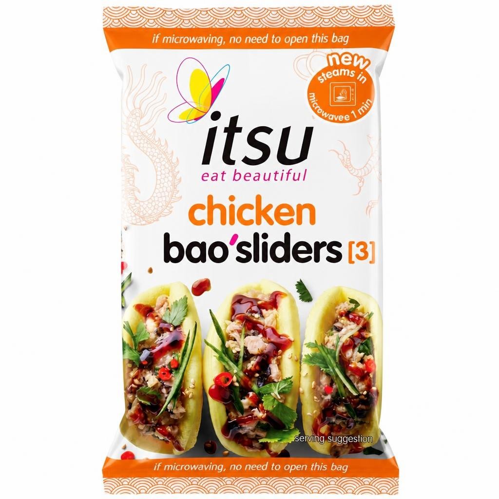 itsu chicken bao sliders 165g