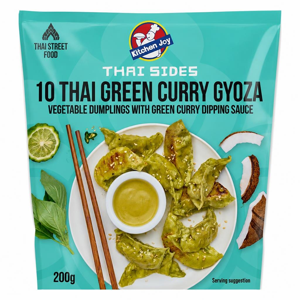 Kitchen Joy Thai Sides 10 Thai Green Curry Gyoza 200g