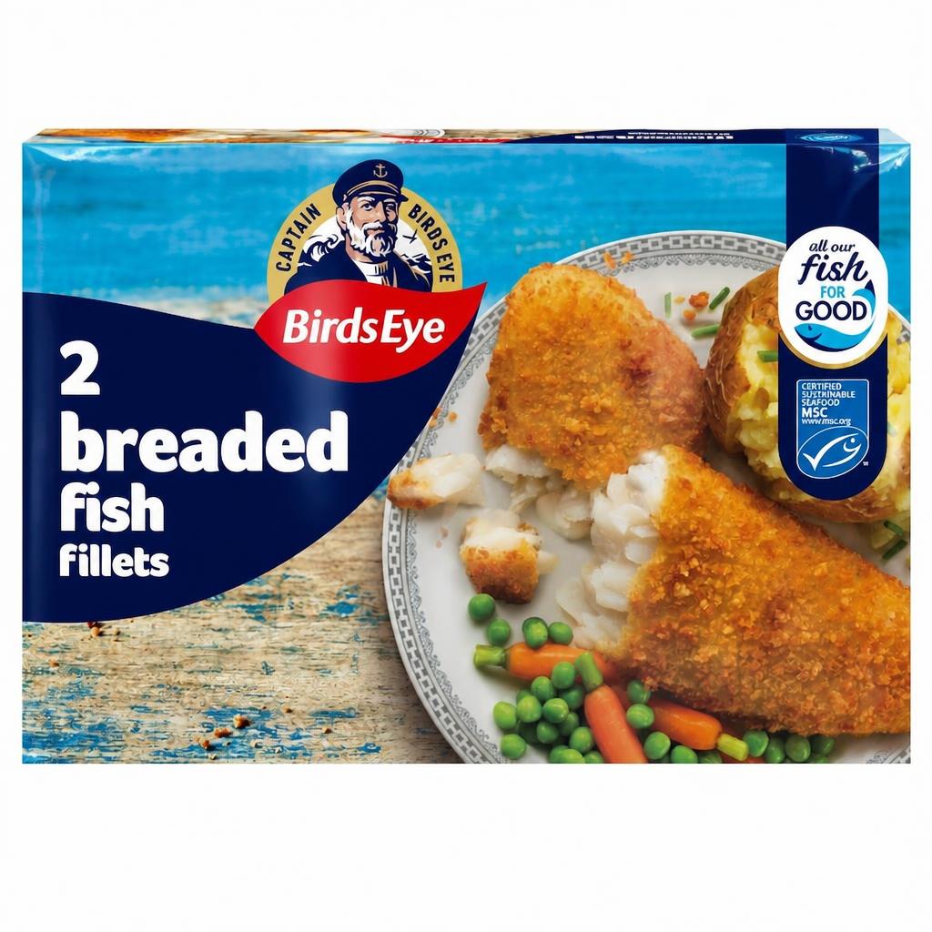 Birds Eye 2 Breaded Fish Fillets 200G