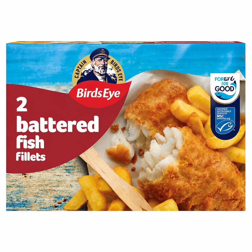 Birds Eye 2 Battered Fish Fillets 200G