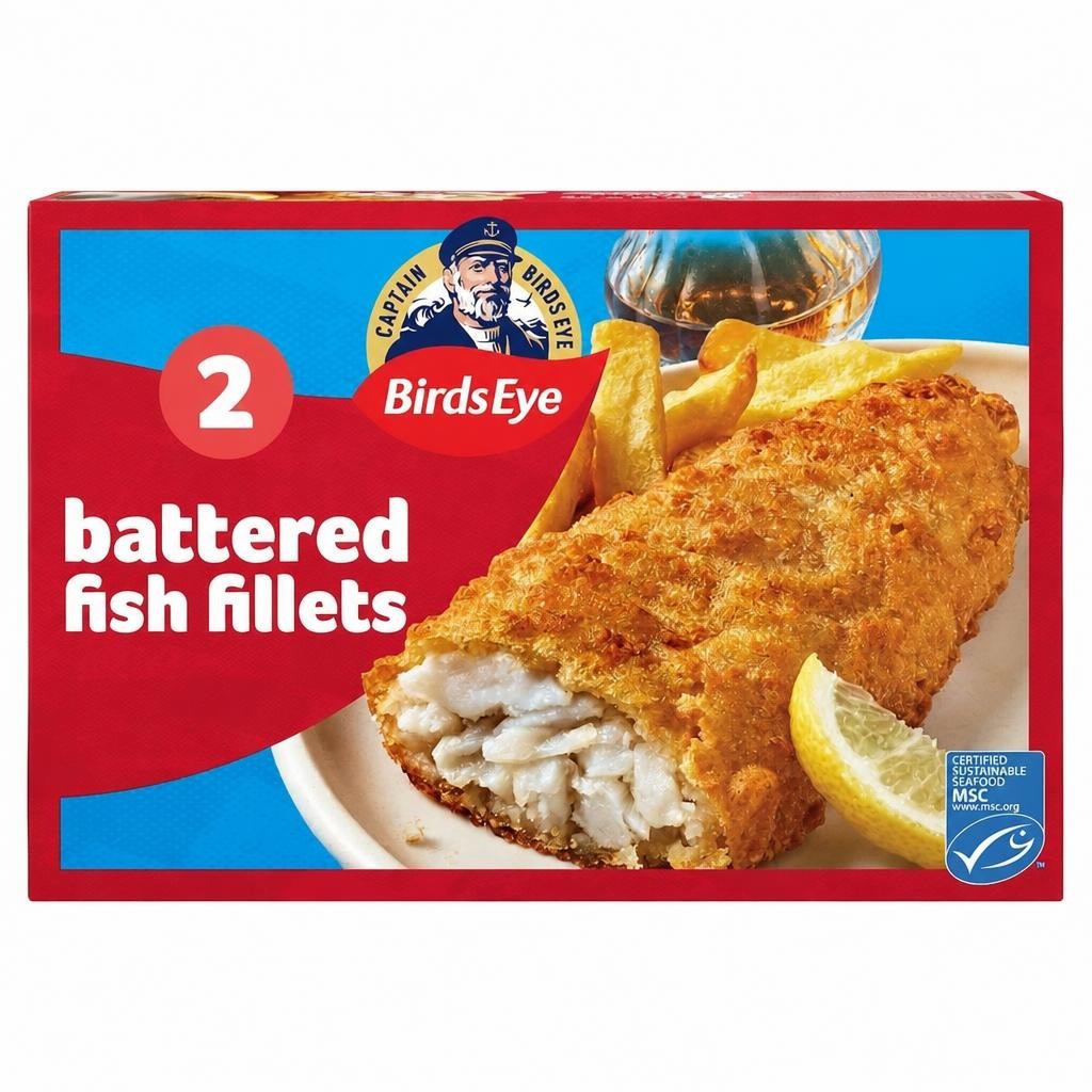 Birds Eye 2 Battered Fish Fillets 200G
