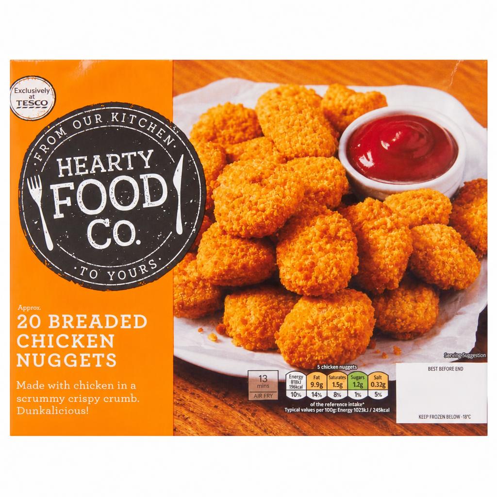 Hearty Food Co.  Breaded Chicken Nuggets 320g