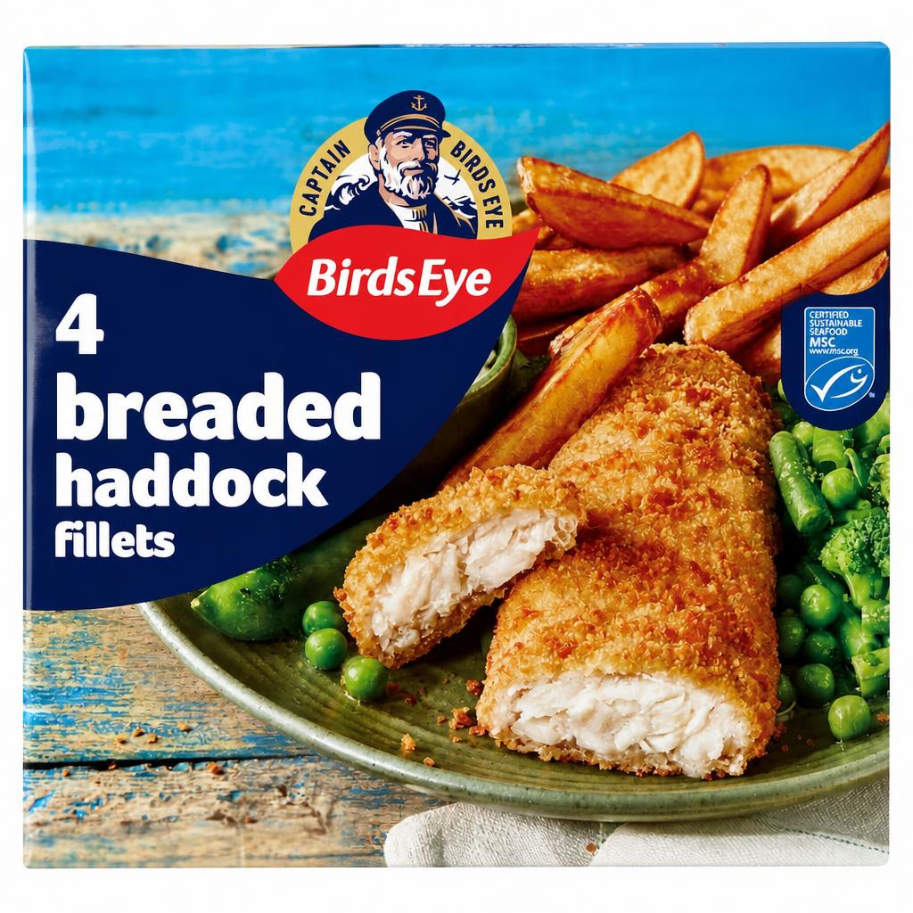Birds Eye 4 Breaded Haddock Fillets 400g