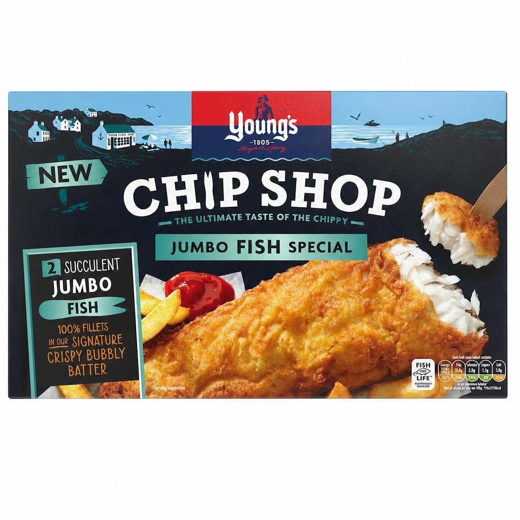 Youngs Chip Shop Jumbo Fish Special 480g