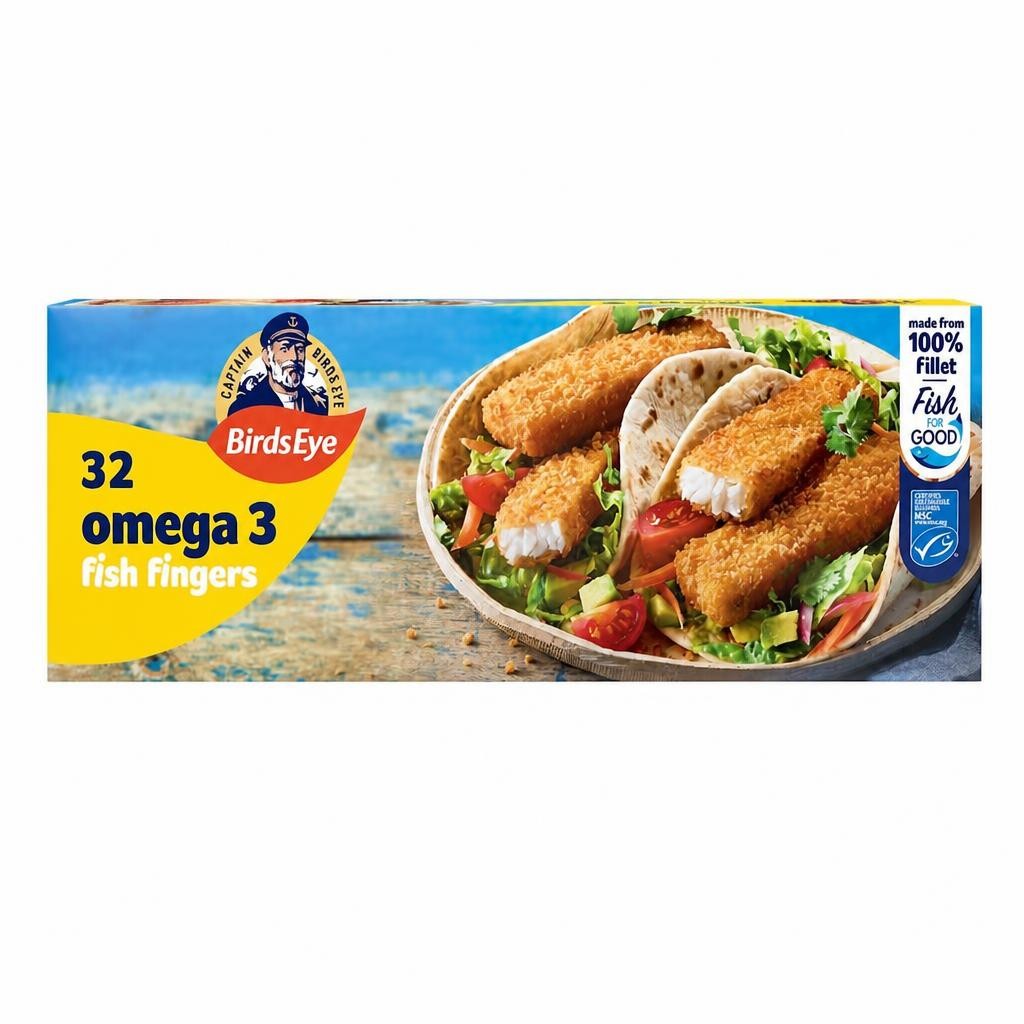 Birds Eye Omega 3 Fish Fingers 32 Pack 896g