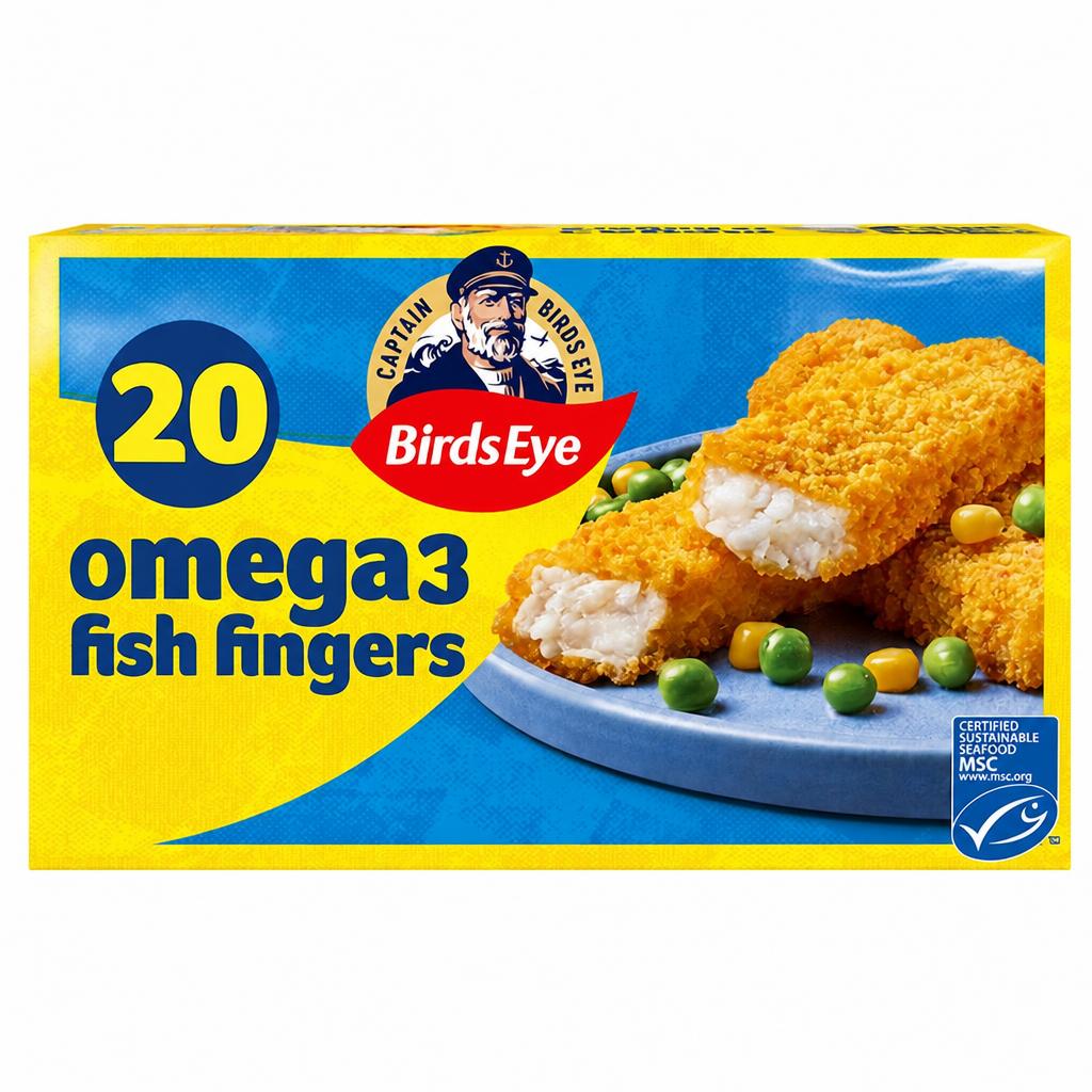 Birds Eye 20 Omega 3 Breaded Fish Fingers 560g
