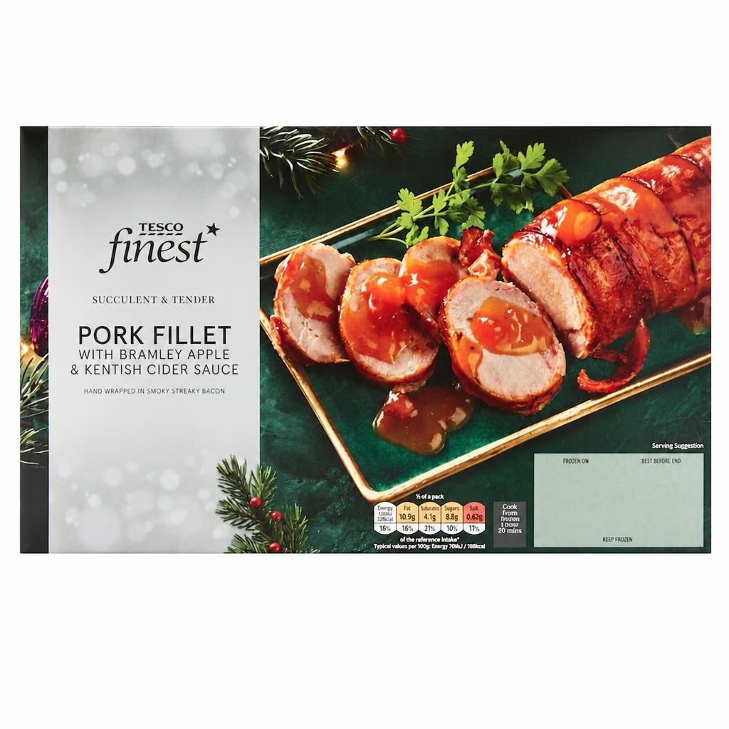 Tesco Finest Pork Fillet Wrapped in Bacon 575g