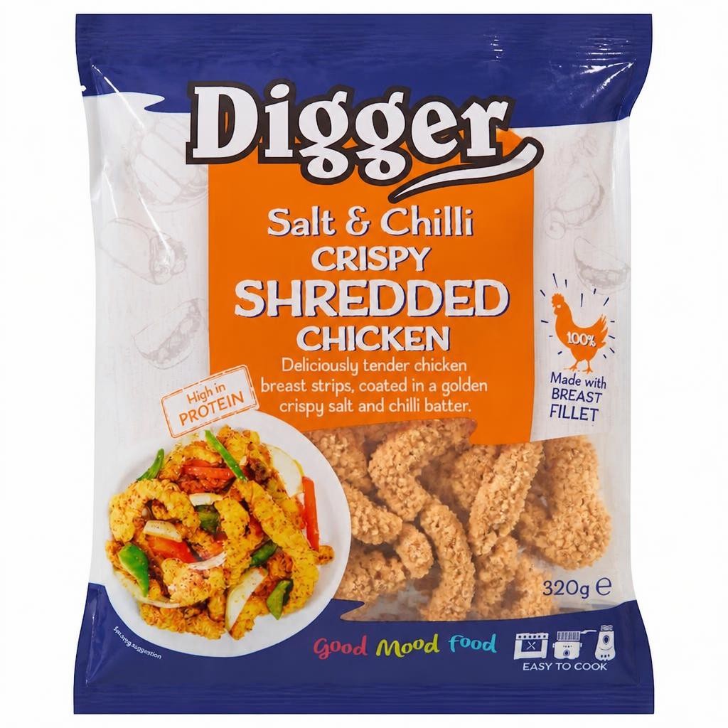 Diggers Salt & Chilli Crispy Shredded Chicken 320g