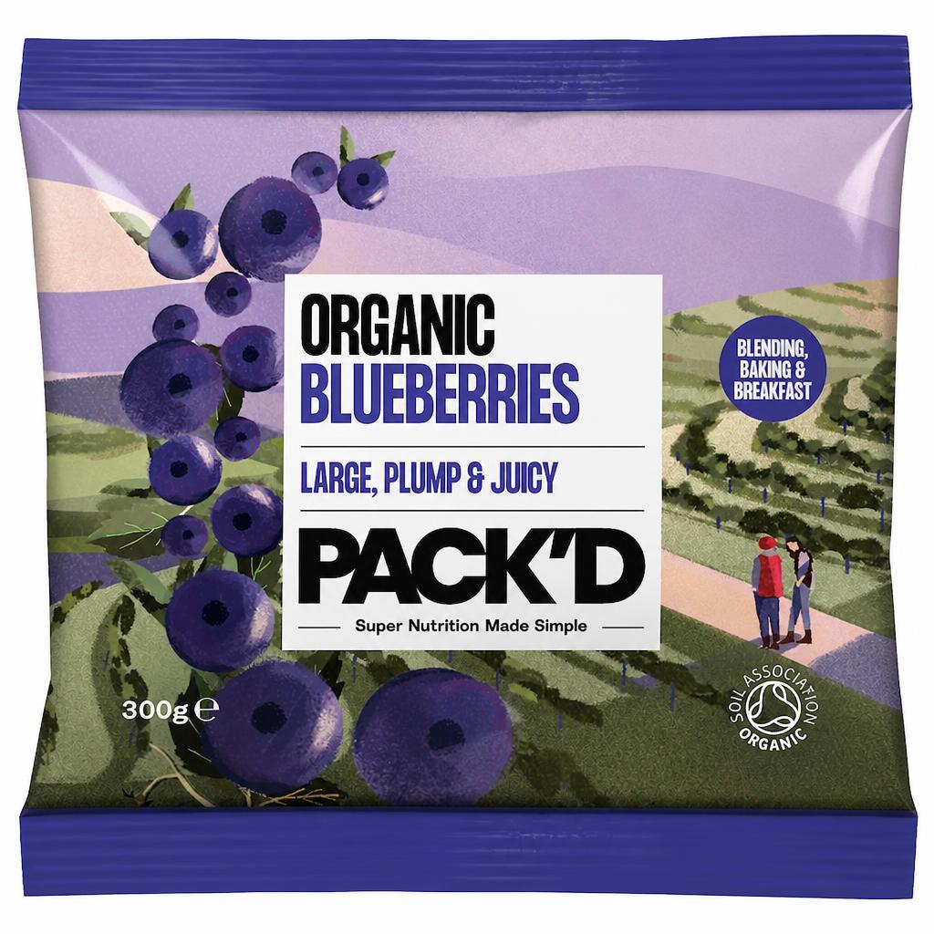 PACK'D Organic Blueberries 300g