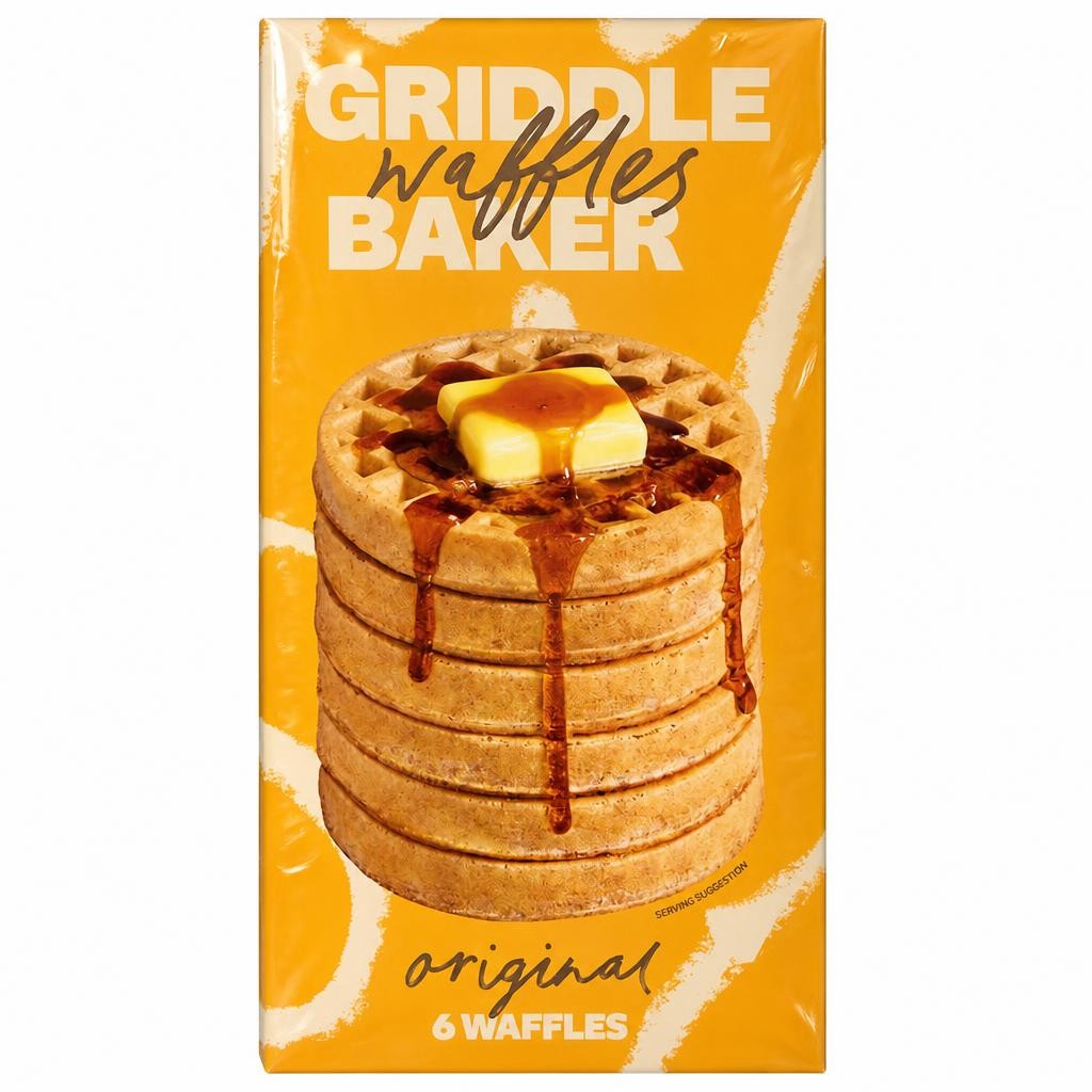 Griddle Original Wholegrain Waffles 6 Pack 200g