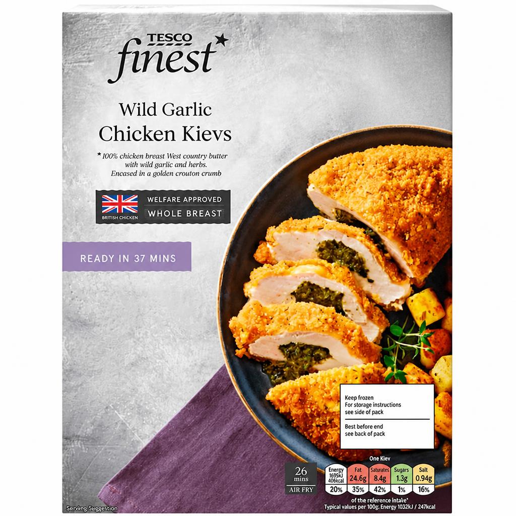 Tesco Finest Wild Garlic & Herb Kievs 350g