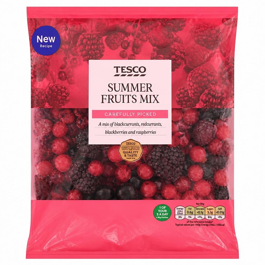 TESCO SUMMER FRUITS MIX 500g