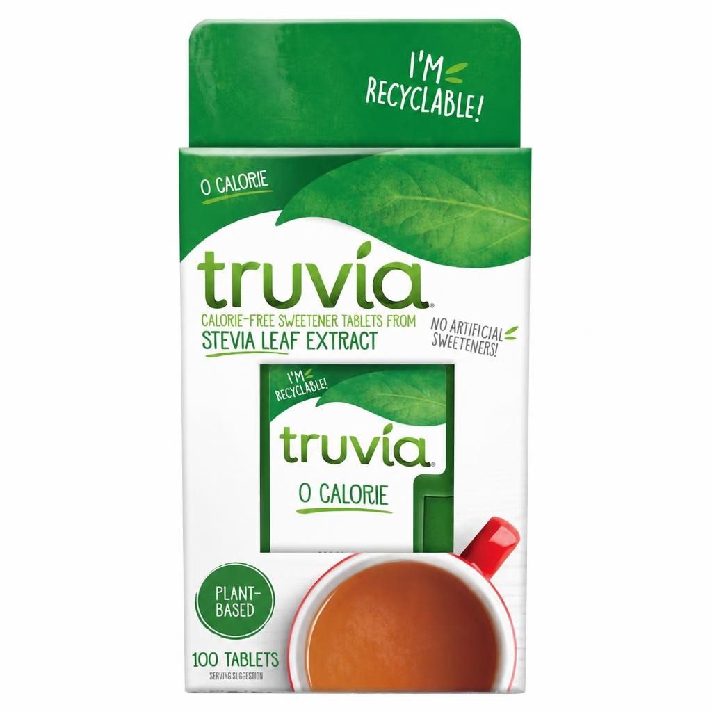 Truvia Sweetener From Stevia Leaf 100 Tablets 5G