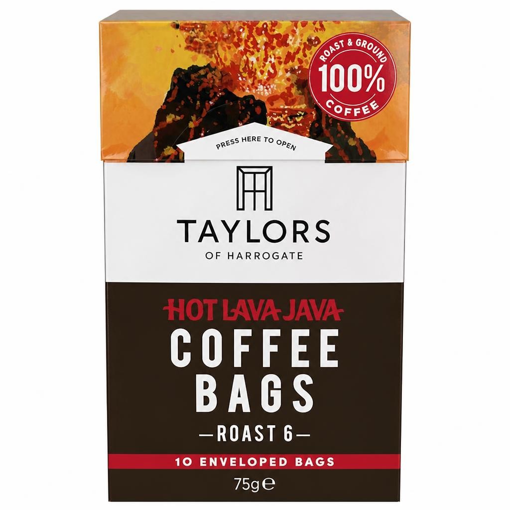 Taylors 10 Hot Lava Java Coffee Bags 75G