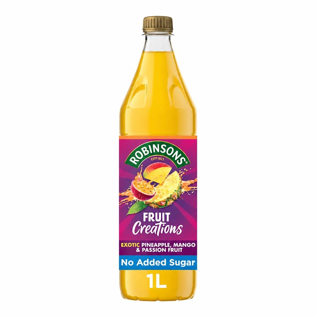 Robinsons Creations Pineapple, Mango & Passion Fruit Squash 1L