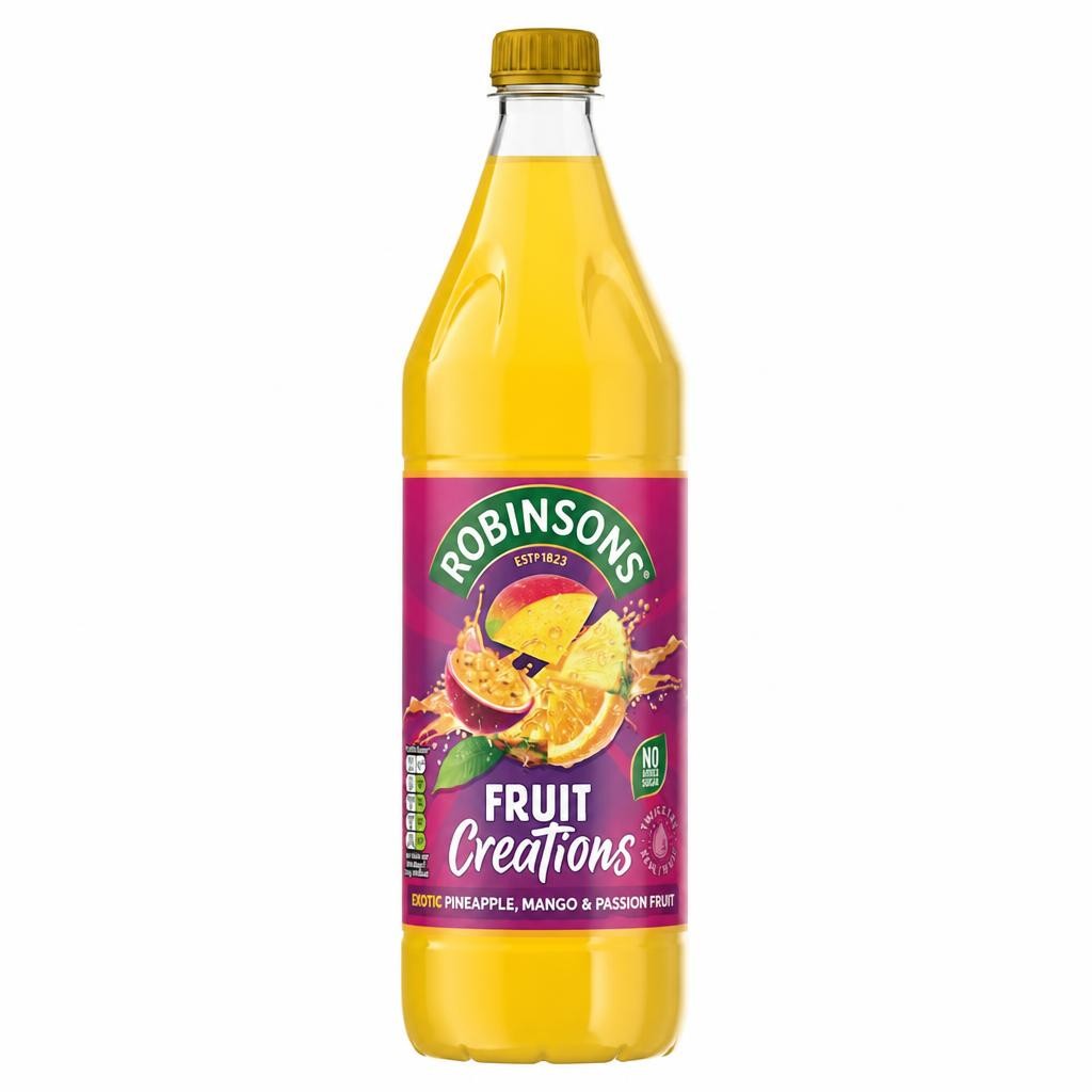 Robinsons Creations Pineapple, Mango & Passion Fruit Squash 1L
