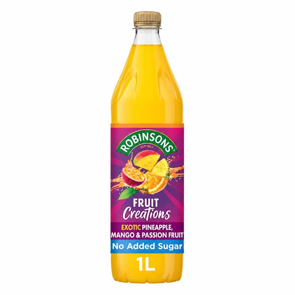 Robinsons Creations Pineapple, Mango & Passion Fruit Squash 1L