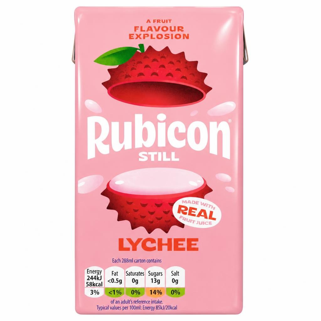 Rubicon Still Lychee Juice Drink 288Ml Carton