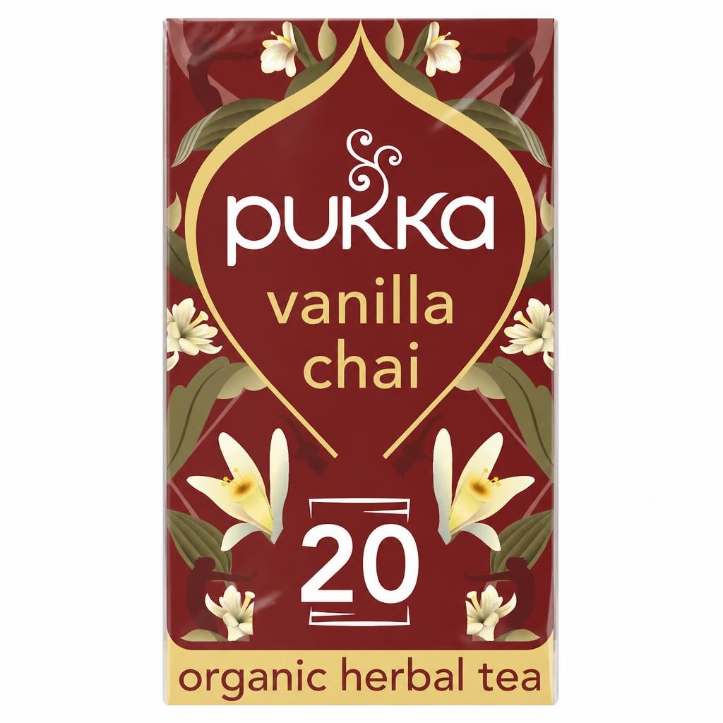 Pukka Organic Vanilla Chai Tea 20 Herbal Tea Bags 40g