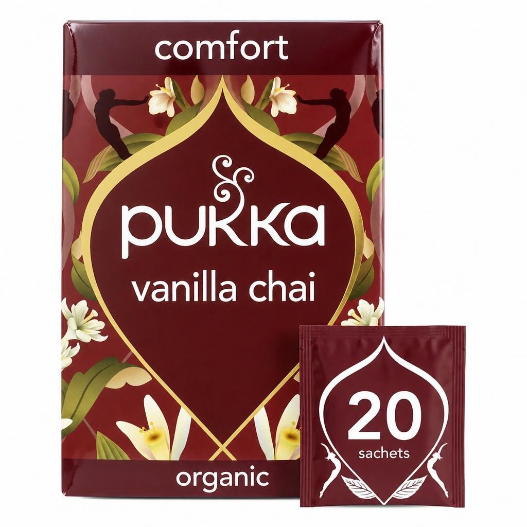 Pukka Organic Vanilla Chai Tea 20 Herbal Tea Bags 40g