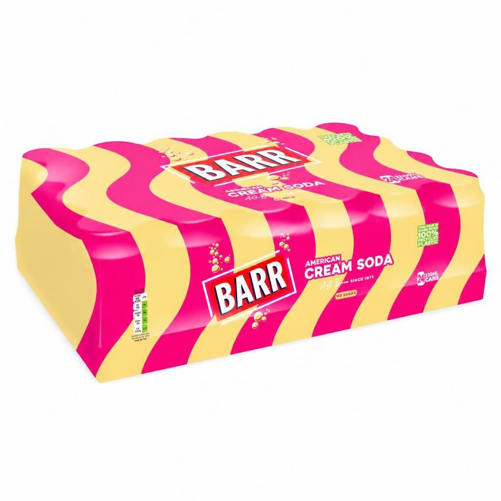 Barr American Cream Soda 24X330ml