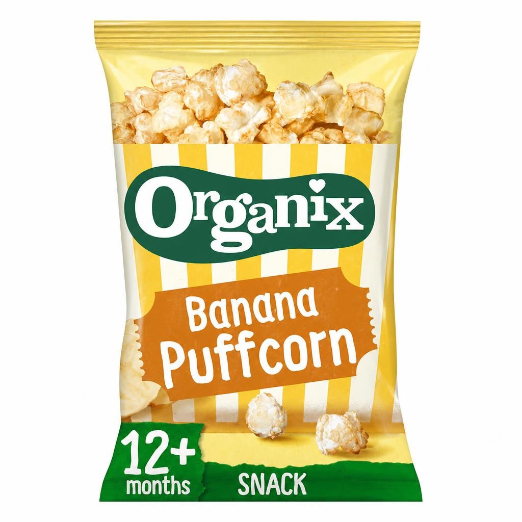 Organix Banana Puffcorn 4 X 10G