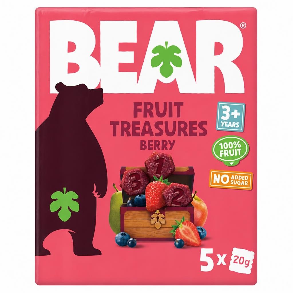 BEAR Fruit Treasures Berry 5 x 20g