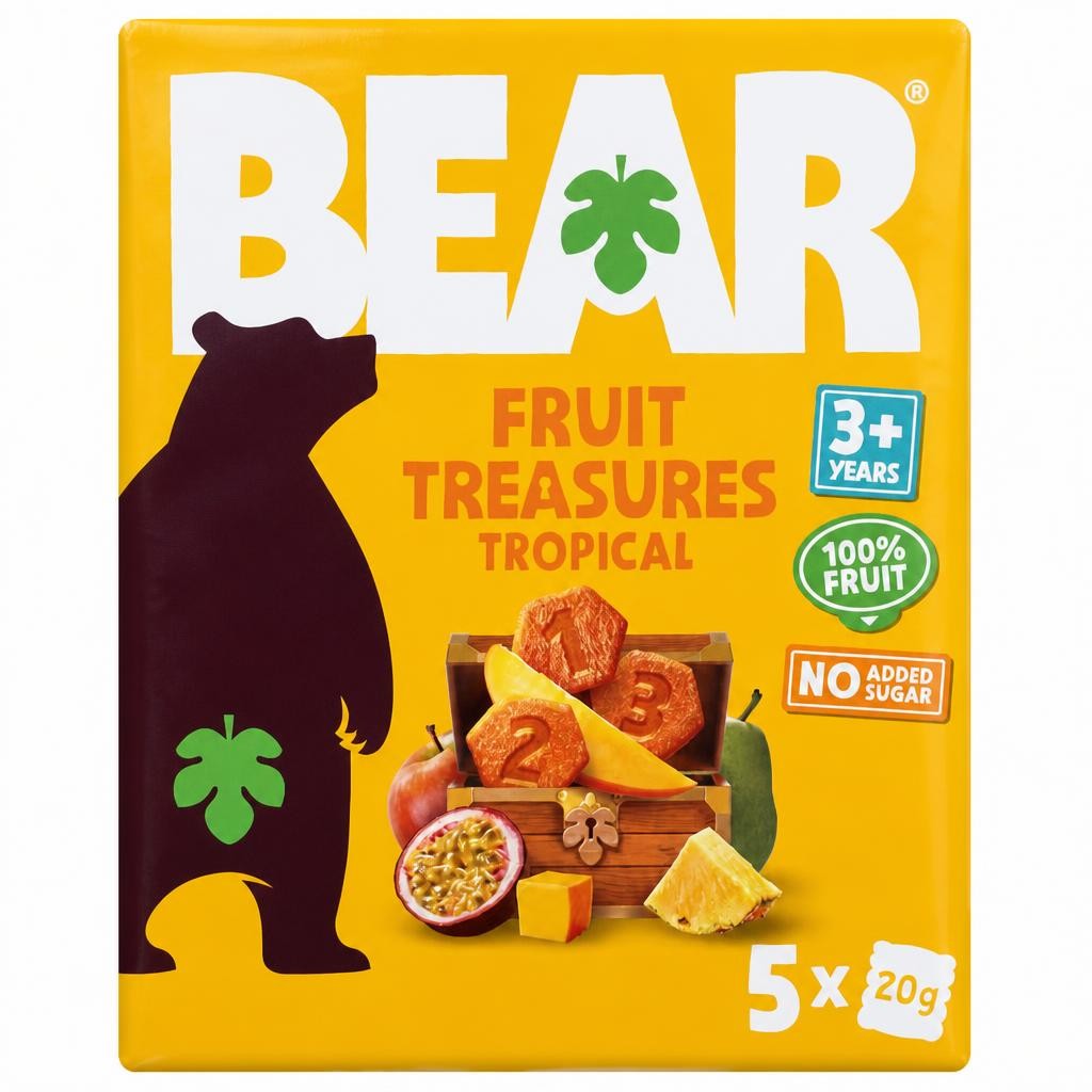 BEAR Fruit Treasures Tropical 5 x 20g