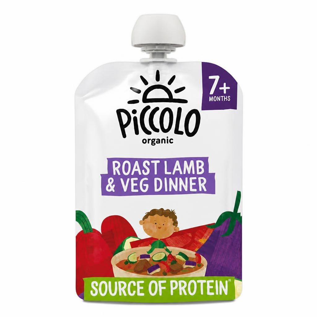 Piccolo Organic Roast Lamb & Veg Dinner 130g