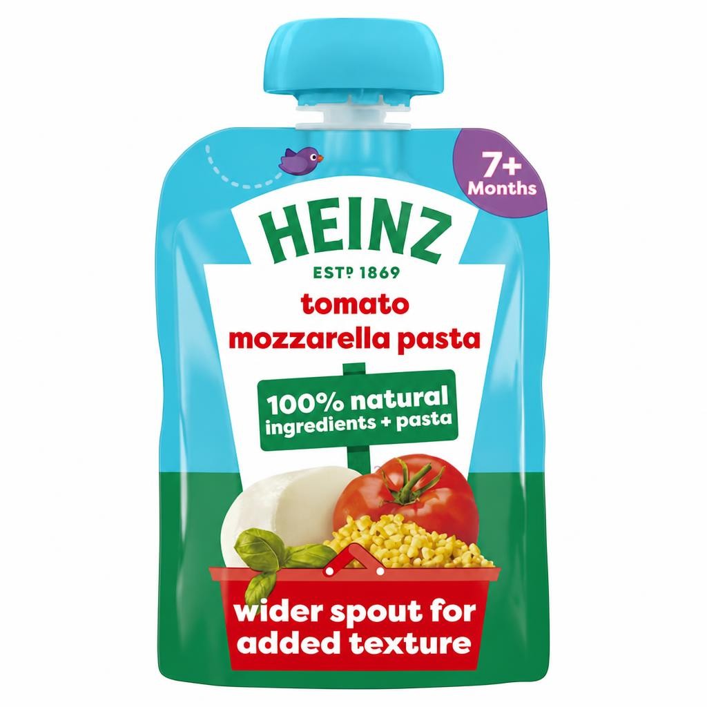 Heinz Tomato Mozzarella Pasta Shapes Baby Food Pouch 130g