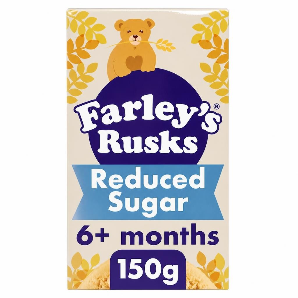 Farley's Reduced Sugar Rusks Baby Food Snack 150g