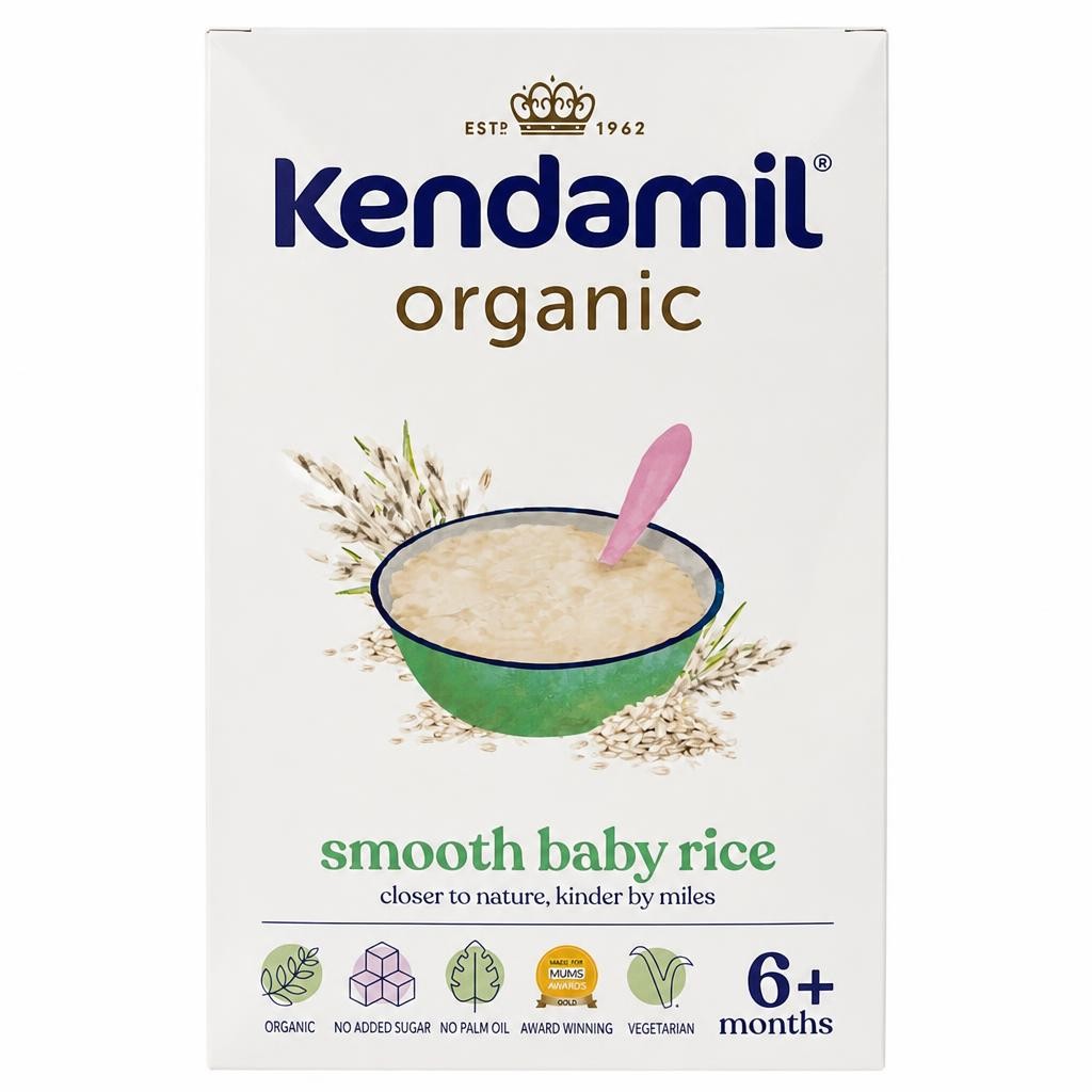 Kendamil Organic Smooth Baby Rice 4-6 Months 120G