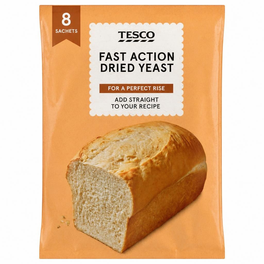 Tesco Fast Action Dried Yeast 56G