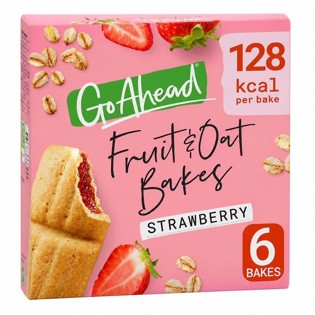 Go Ahead 6 Fruit & Oat Bakes Strawberry 210g
