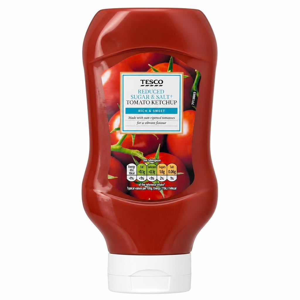 Tesco Reduced Sugar & Salt Ketchup 530G