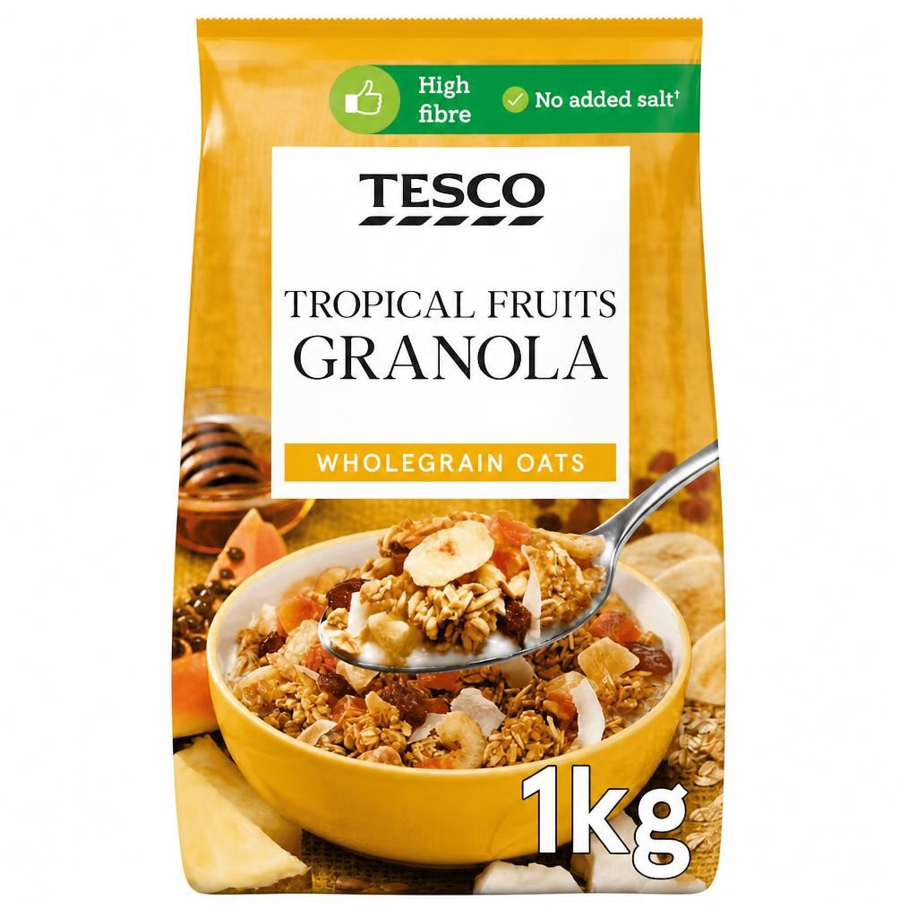 Tesco Tropical Fruits Granola 1Kg