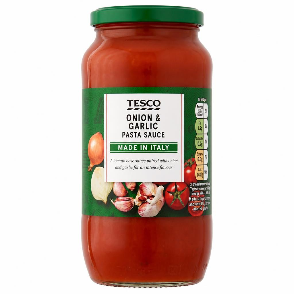 Tesco Onion & Garlic Pasta Sauce 500G