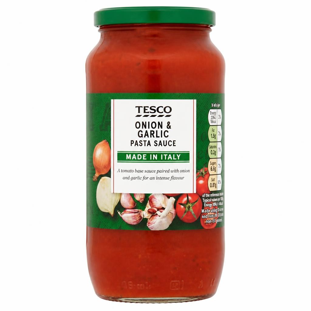 Tesco Onion & Garlic Pasta Sauce 500G