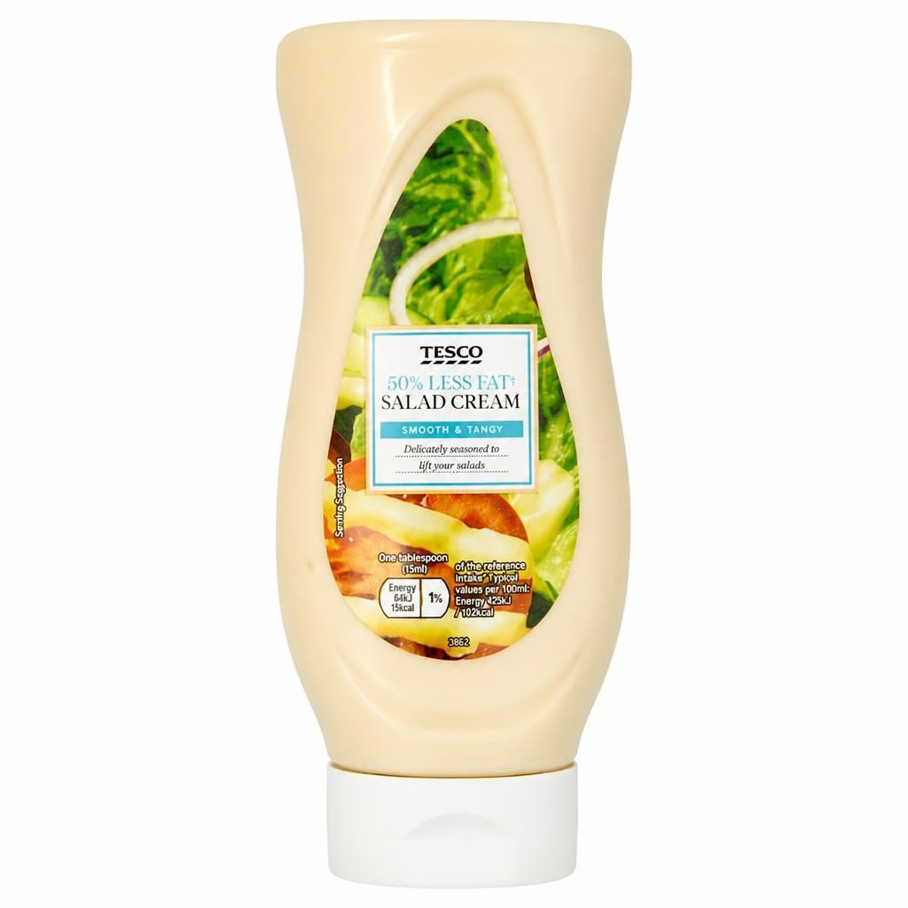 Tesco 50% Less Fat Salad Cream 450Ml